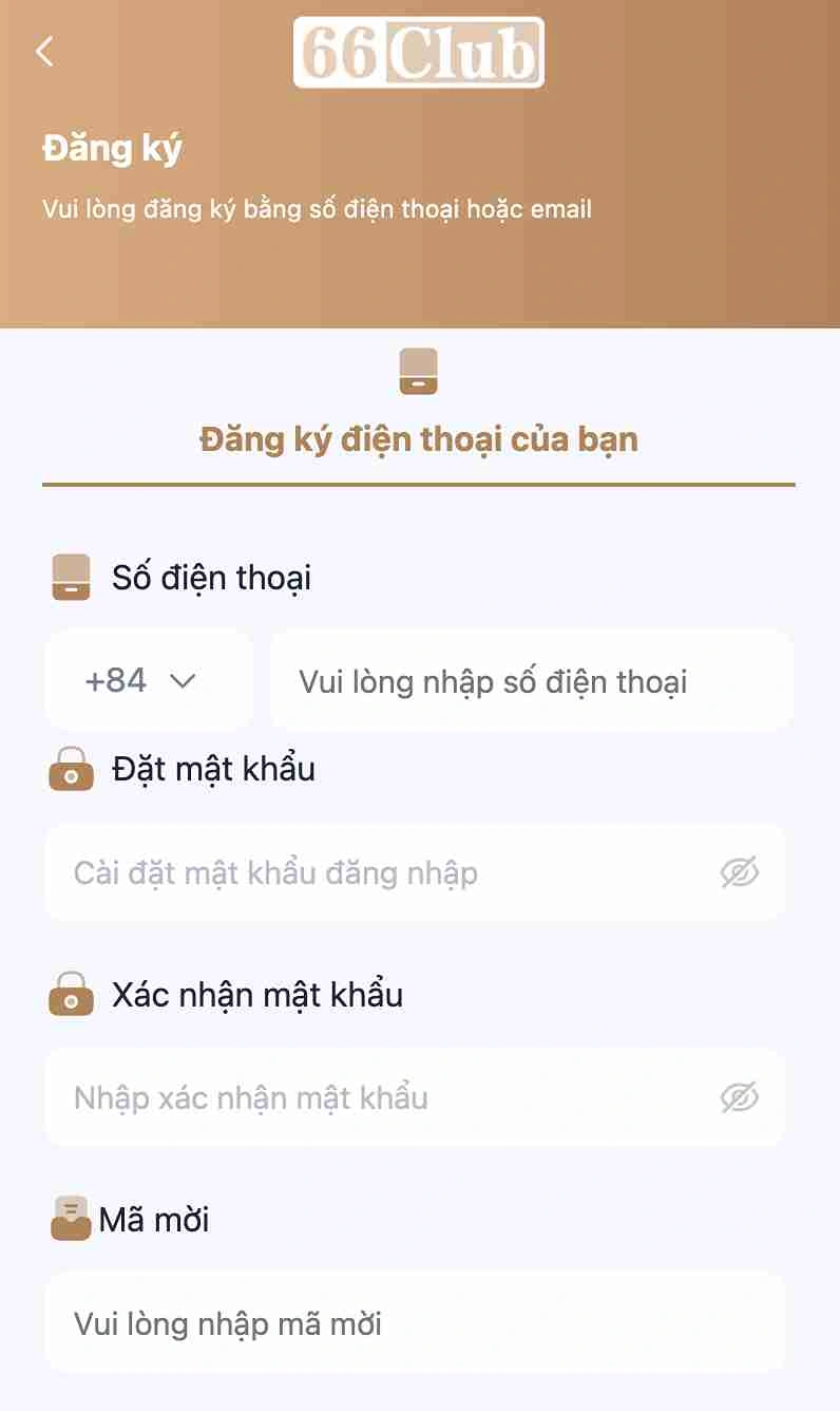 Đăng Ký Tài Khoản Tại 66CLUB – Bước Đầu Trải Nghiệm Đỉnh Cao